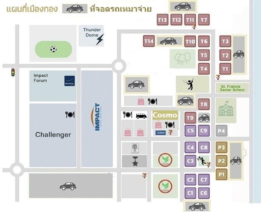Condo C2 Impact Nonthaburi Exterior foto